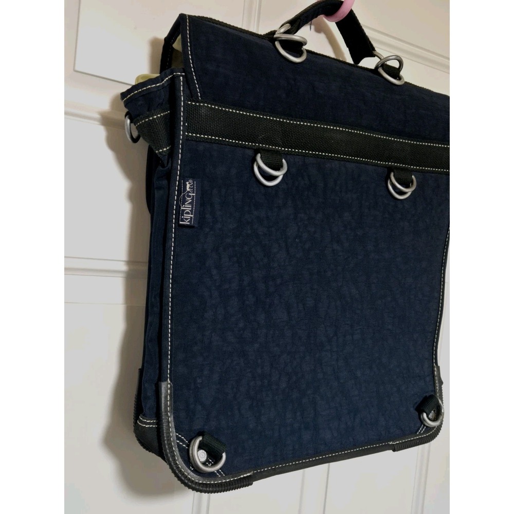 Kipling Bag Laptop Luggage Dual‎ Buckles Lock Plastic Insert Handle Blue Case - Picture 5 of 13